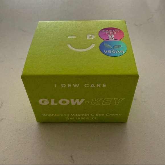 I Dew Care Glow-Key Brightening Vitamin C Eye Cream + De-Puffing Applicator NWB - Picture 5 of 8